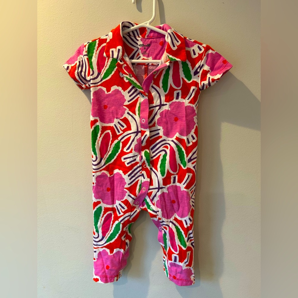 Diane Von Furstenberg for Target - Red and Pink Romper (Size 12M)
